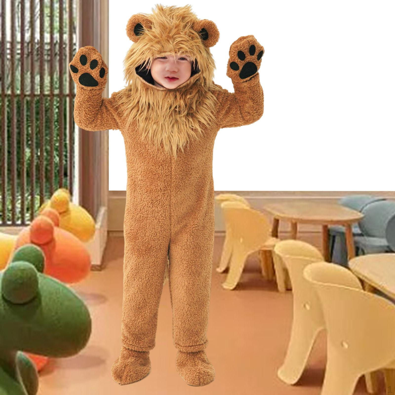 

Дитячий костюм Лева Тварини Косплей Хлопчики Дівчата Одяг для маскарадної тематичної вечірки XS