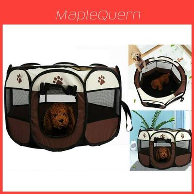 Tente portable pour animaux de compagnie, chenil octogonal pour une installation et un rangement faciles
