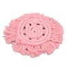 4pcs Cotton Thread Woven Drink Coasters with Tassel Round Pure Color Elegant   Lipstick Pot Pads Mats