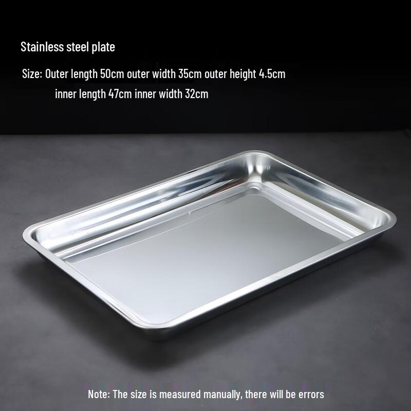 Stainless Steel Rectangular Deep Multi-Purpose Tray Set