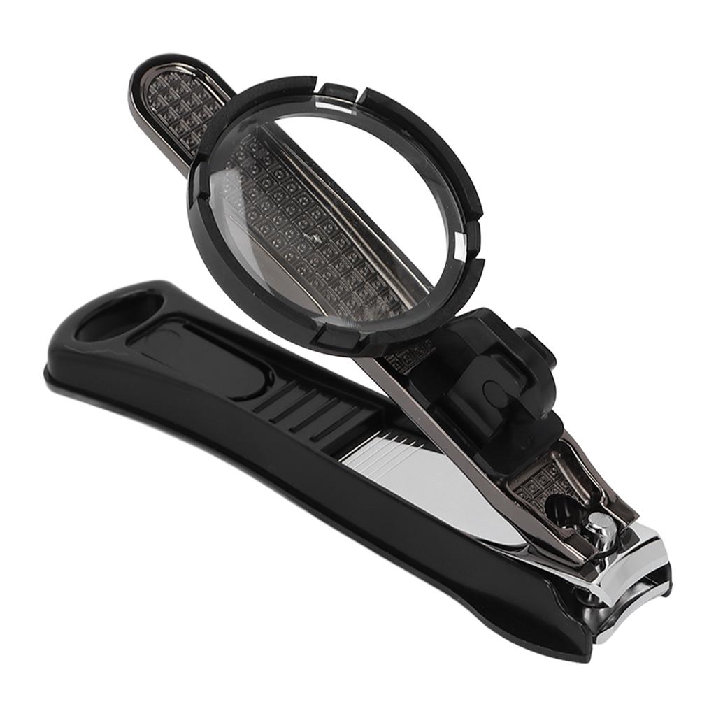 Nail Clipper Heavy Duty Portable Nail Cutter with Removable Magnifying Glass for Seniors
