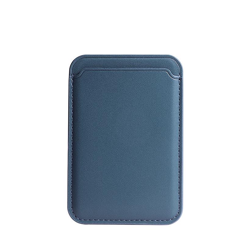 Compatible with Apple 15 MagSafe: Strong Magnetic Leather Card Holder for iPhone 12/13/14 Pro