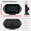 Industrial Grade Car HUD Display with OBDGPS Clear Speedometer Water & Oil Temperature Overspeed Alarm Display Panel