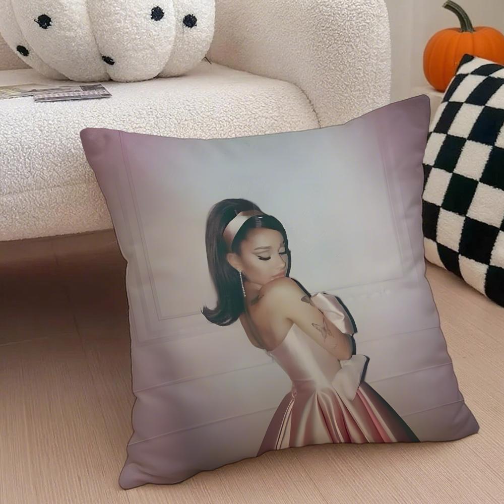 Capa de Almofada Ariana Grande Fronha de Linho Almofada Macia Respirável Protetora Decoração de Sala de Estar