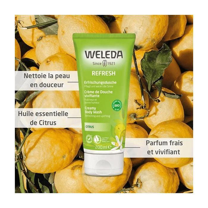 Crème de Douche - Weleda - Citrus - 200ml - Sans parabène - Huile de sésame
