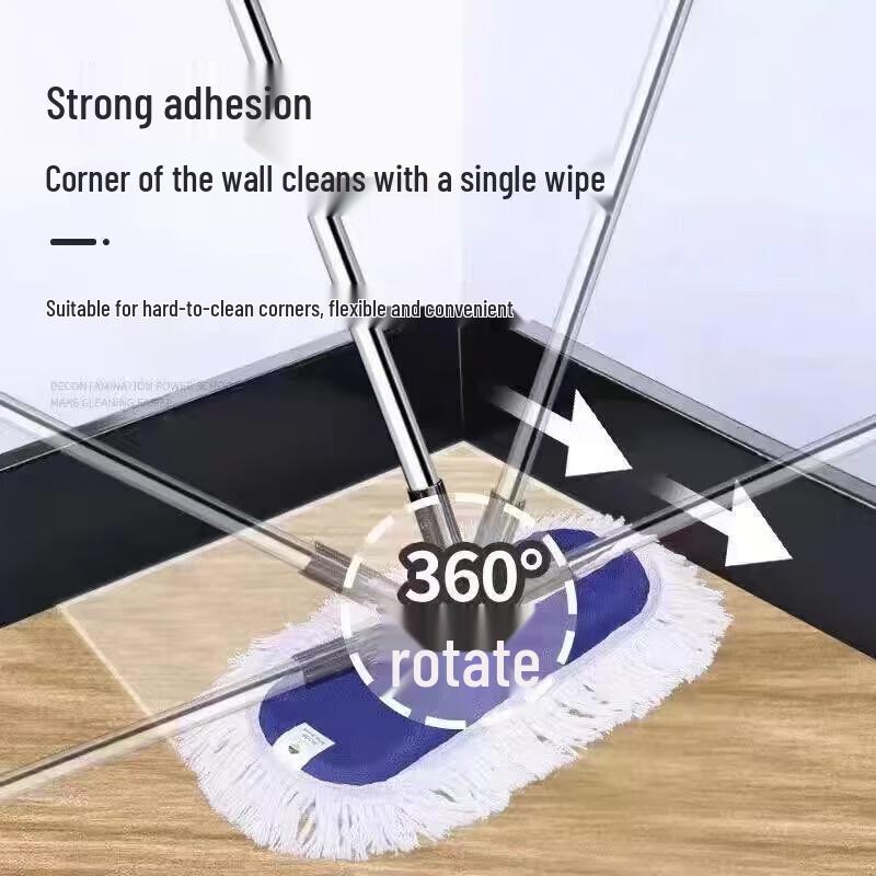 Large Flat Dust Mop for Multi-Surface Cleaning
