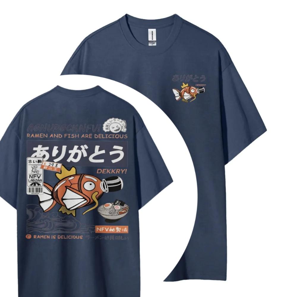Pokémon Cotton Unisex Crewneck Anime TShirt Comfortable Shortsleeved Sports and Casual Mens and Womens Tops Popular Tshirt