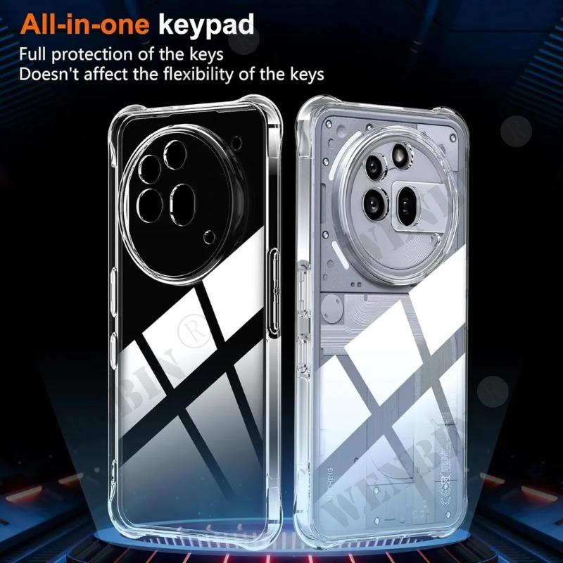 TPU Transparent Case For Nothing Phone 3 3a Pro 2a 1 Protective Cover Four Corners Shockproof Bumper Capa Coque Fundas