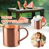 Neue High-end-420ML Reinem Kupfer Becher Moscow Mule Becher Kupfer 16 Trinken Solide Oz Becher Tassen-zylinder-Förmigen Kalten Tasse Bier Cocktail T7P5
