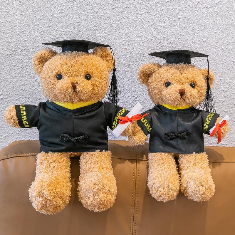 Graduation Season Dr. Bear Plush Doll Plush Toy Doll Rings Gift Grabber Doll