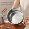 Multifunctional Mini Deep Fryer & Milk Pot with Frying Basket