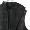 BURBERRY Sanyo Shokai Check Pattern golf Zip Best M Black x gray Men's Used