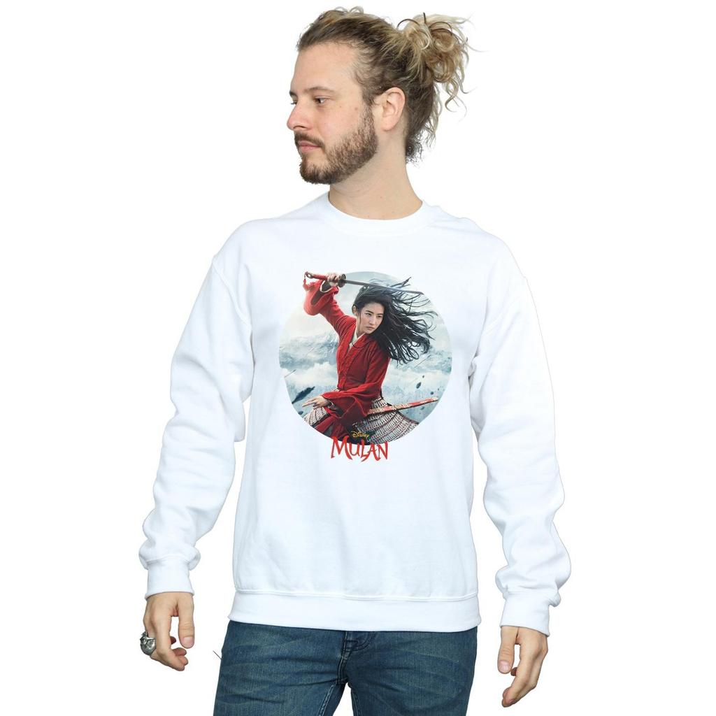 Disney Mens Mulan Movie Sword Poster Sweatshirt