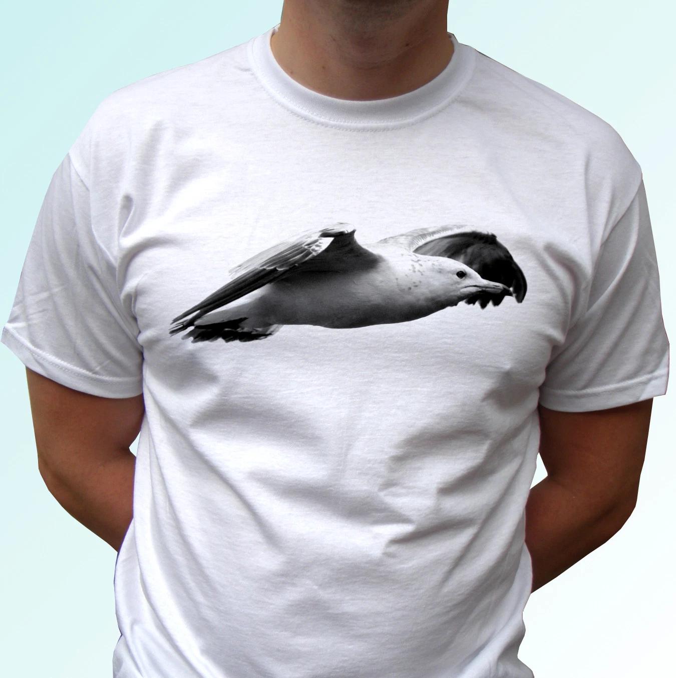 

Seagull white kids boys T-Shirt animal tee top bird design - s s kids baby sizes 150