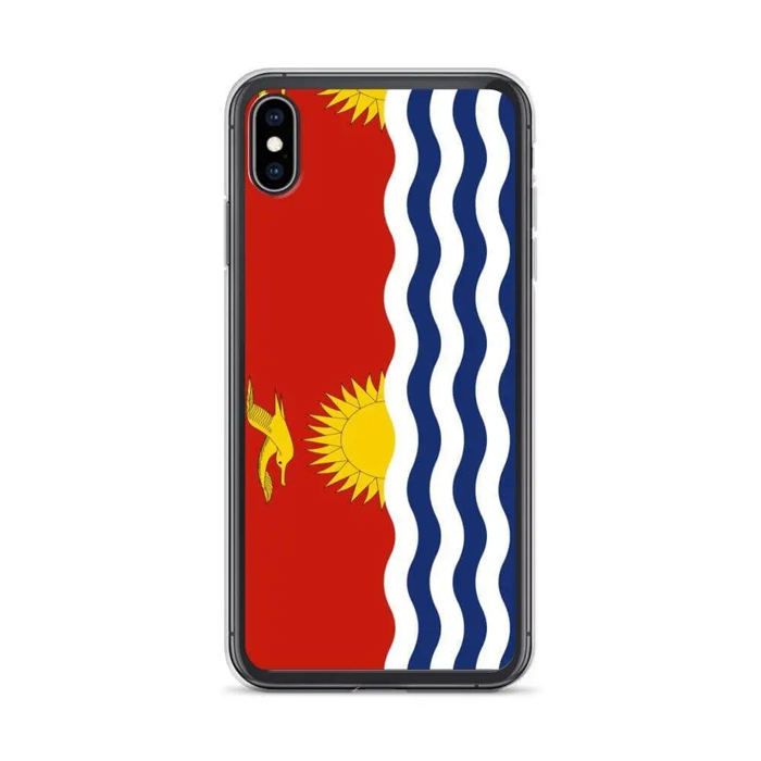 Coque iPhone - Kiribati - Drapeau - Souple - Multicolore - Compatible iPhone XS Max