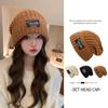 Windproof Beanies Cap Solid Color Skullies Cap Unisex Ear Protection Hat  Woman