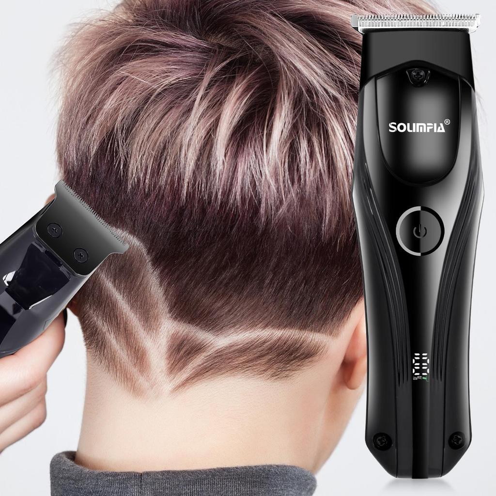 Solimpia Hair Clippers Beard Trimmer for Men Cordless Barber Clippers for Hair Cutting Machine Rechargeable Beard Trimmer