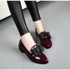 2025 New Women's Loafers Bow Pointed Flat Shoes Women's Patent Leather Shallow Mouth Commuting Daily Casual Shoes