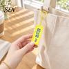 Colorful Backpack Ornament Butter Bar Fidget Keychain, Clicker Toy for Stress Relief, Cute Portable PLA Accessory Macaron Color Bag Charm, Novelty