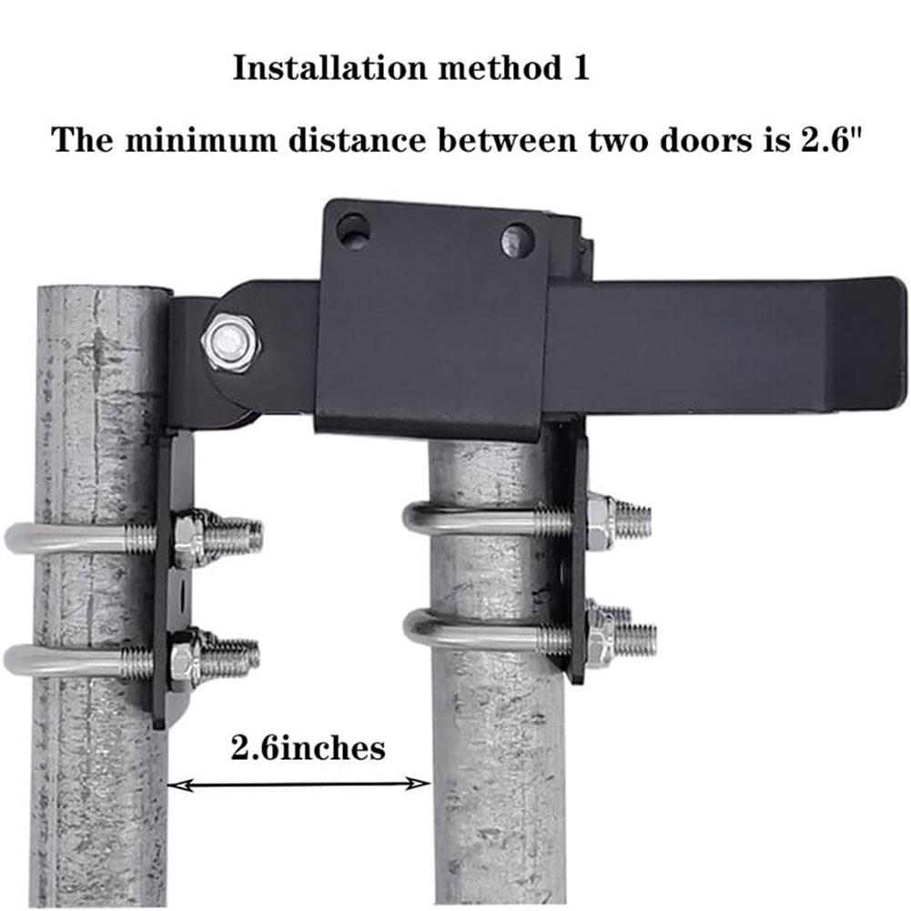 Chain-type Fence Gate Latch Chain Lock For 1.375-inch Door Frames Strong Arm Double Door Latch Lock Home Security Hardware