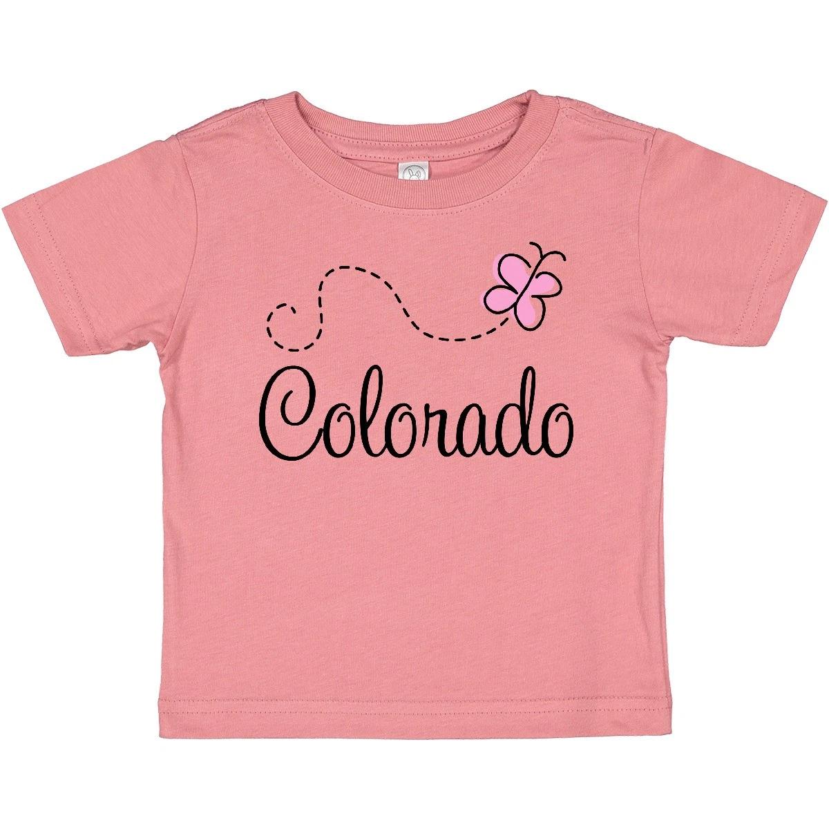 Inktastic Butterfly Colorado Baby T-Shirt State Travel Location Places Western 160
