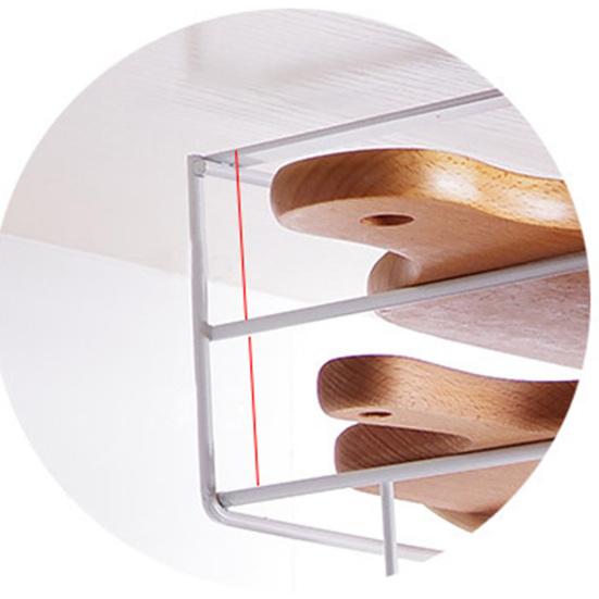 Dvouvrstvá kuchyňská skříňka Železná police Stojan na krájení Úložný stojan Držák na ručníky