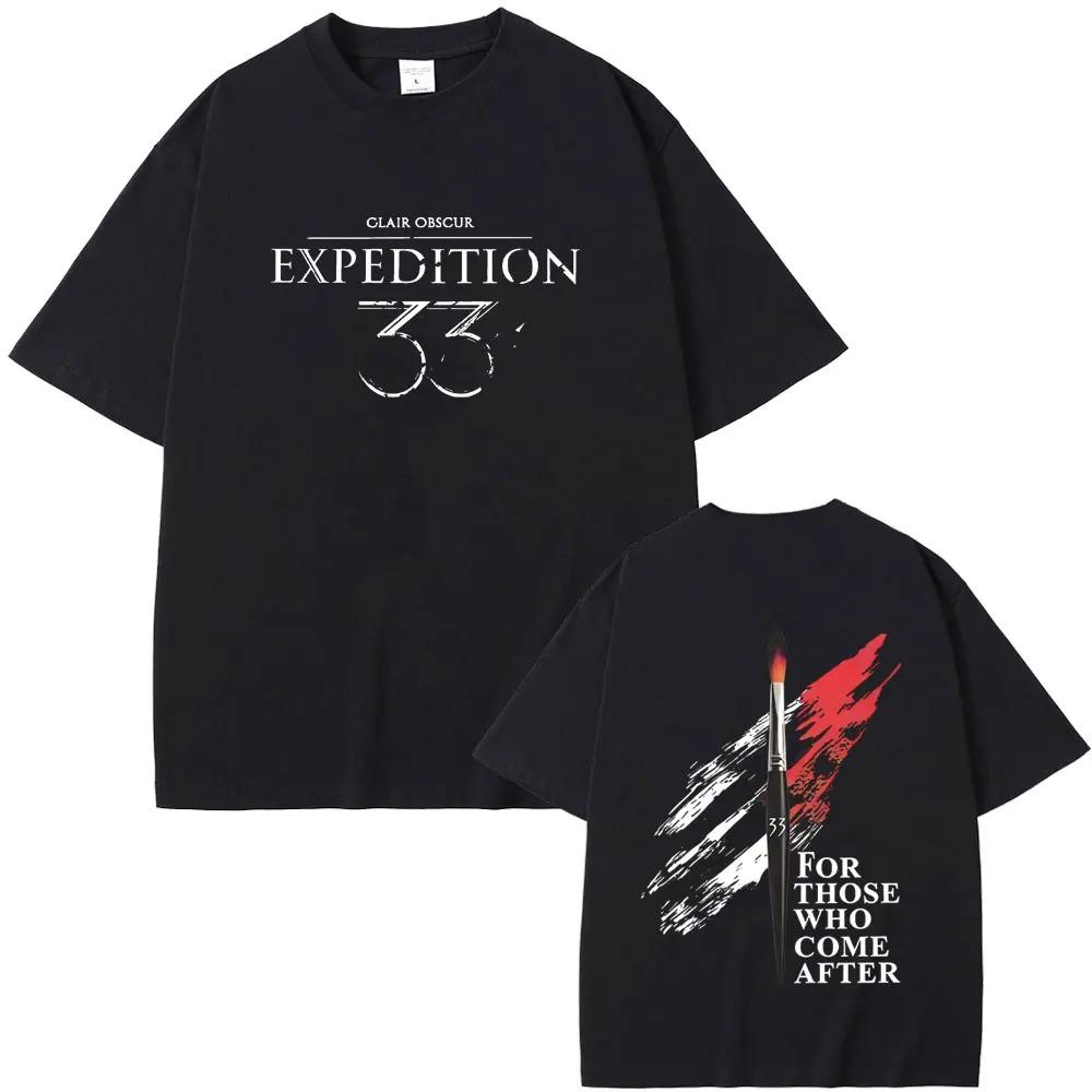 

Clair Obscur Expedition 33 For Those Who Come After Graphic Tee RPG Merch Dark Fantasy Vintage Unisex Women And Men Tshirts S