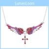 Fashion Angel Wings Necklace With Alloy Material For Women Accessory