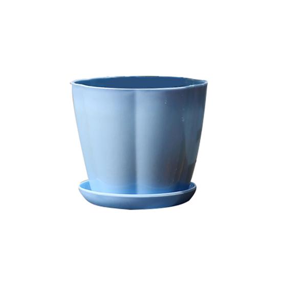Flower Pot Pumpkin Shape Imitation Porcelain Plastic Flower Pot Home
