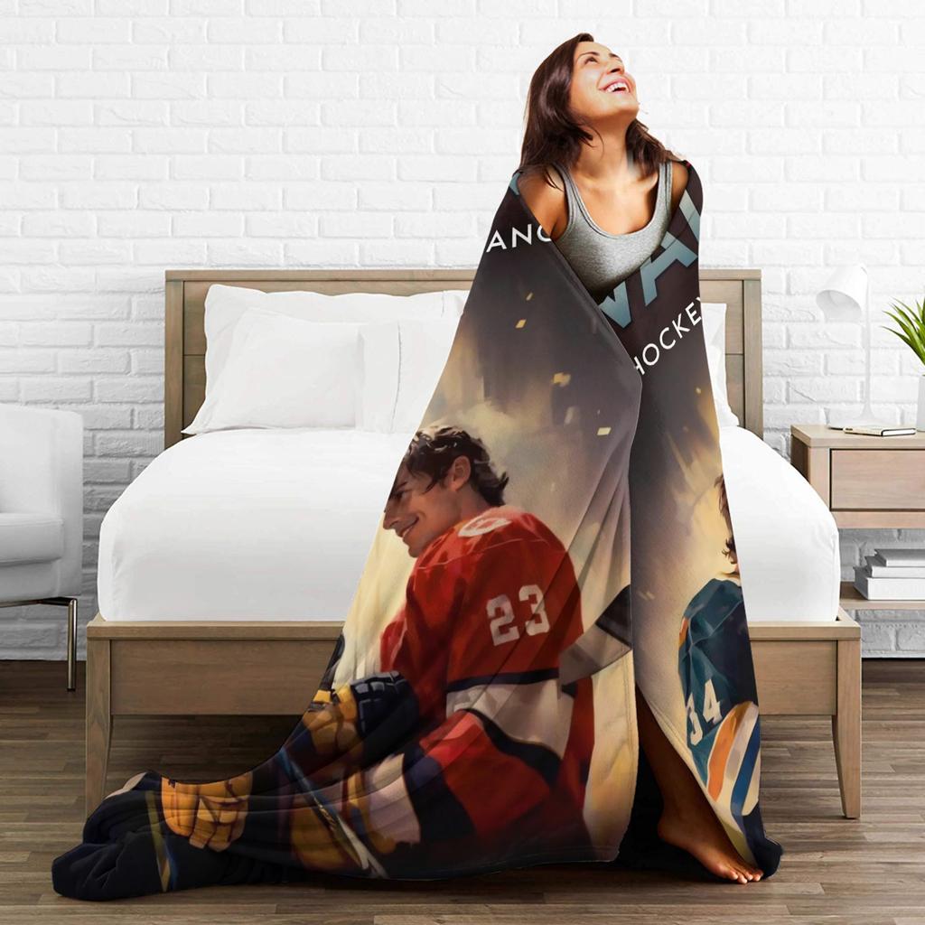Heated Rivalry Wool Blankets Canadian TV Show Awesome Throw Blanket for Sofa Bedding Lounge 150*125cm Rug Piece,
