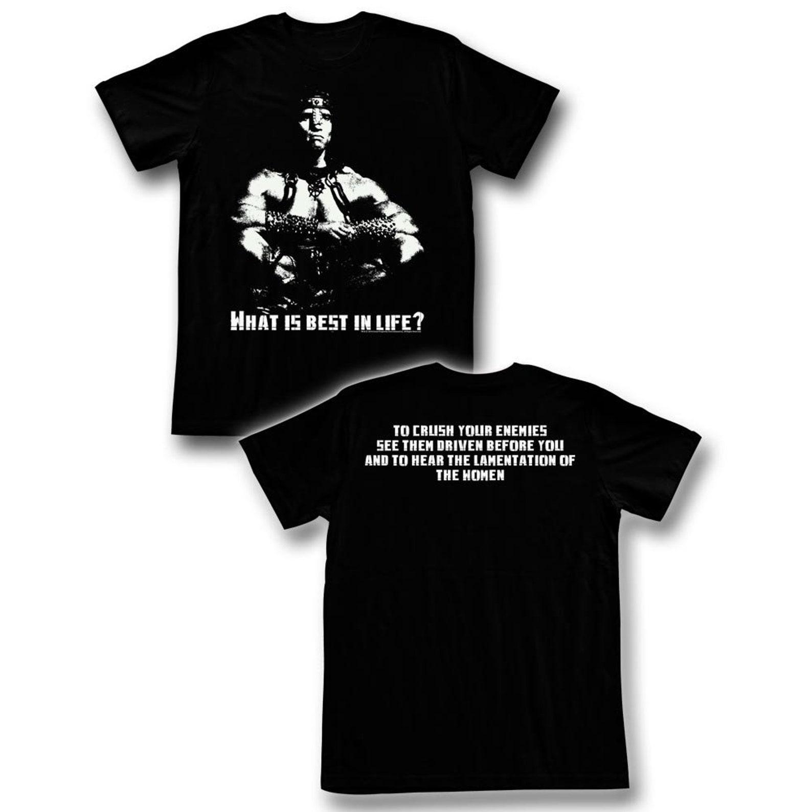 Conan The Barbarian Best In Life Black Adult T-Shirt S