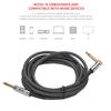 3 Meters  10 Feet Musical Instrument Audio Guitar Cable Cord 1 4 Inch Straight To Right Angle Gold Plated TS Plugs PVC