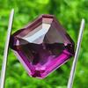 17 Mm Natural Padparadscha Sapphire Asscher Cut Certified Loose Gemstone