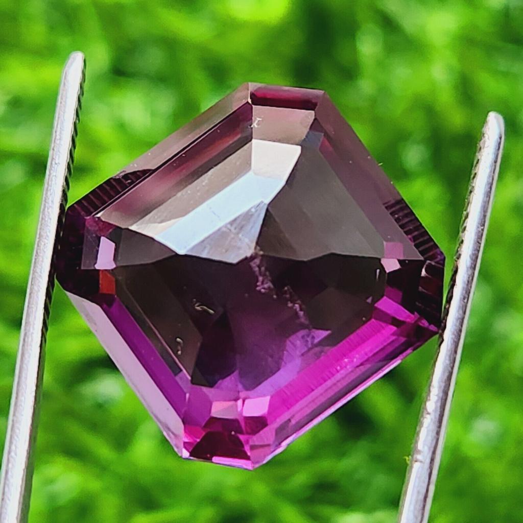 17 Mm Natural Padparadscha Sapphire Asscher Cut Certified Loose Gemstone