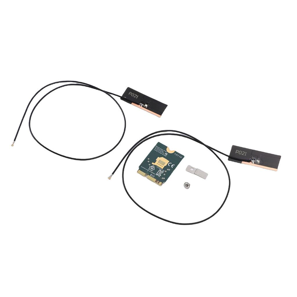 WiFi 6E Wireless Card M.2 NGFF 2.4GHz 5GHz 6GHz Triple Band 4200Mbps Laptop Wireless Card with Dual 8dBi Antenna