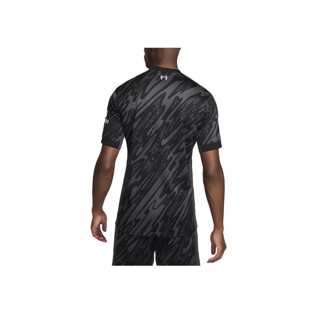 Nike FCDri-Fit FW24 Liverpool Football Club Logo Gestickt Allover-Print Bequemes Lässiges Kurzarm-Fußballshirt Herren Tops FN8802-061