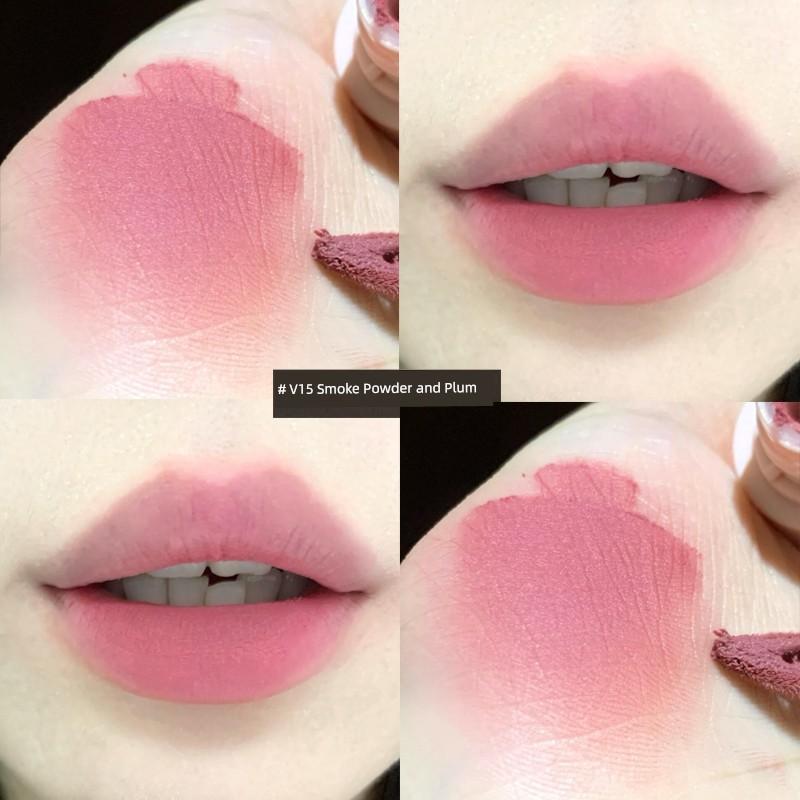 New Color Listing! Mooekiss Mukoshi Lip Mud Matte Finish Lip Lacquer No Stain on Cup V27 V29 V25