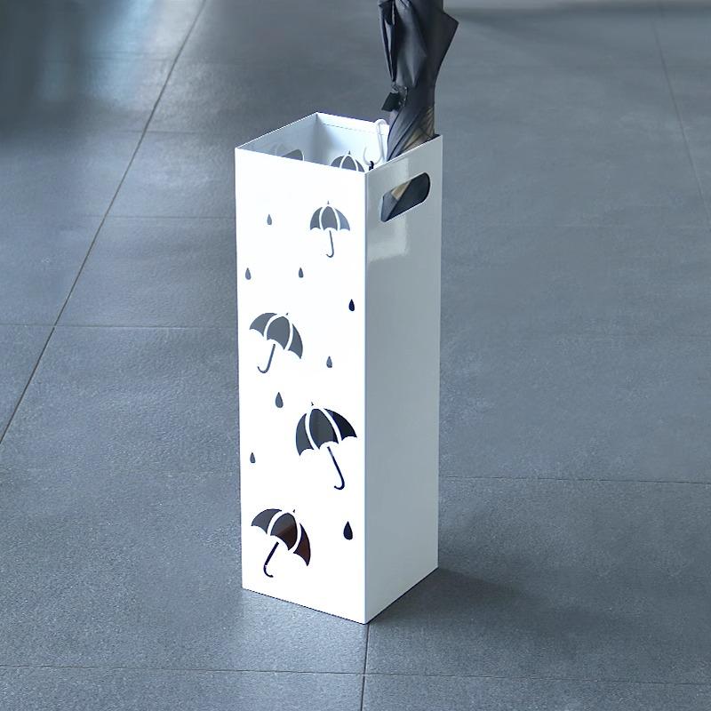 Eisen-Schirmständer Moderner Metall-Schirmständer Elegante Innen-Hohl-Schirmaufbewahrungsbox Schirmständer mit Abflusslöchern