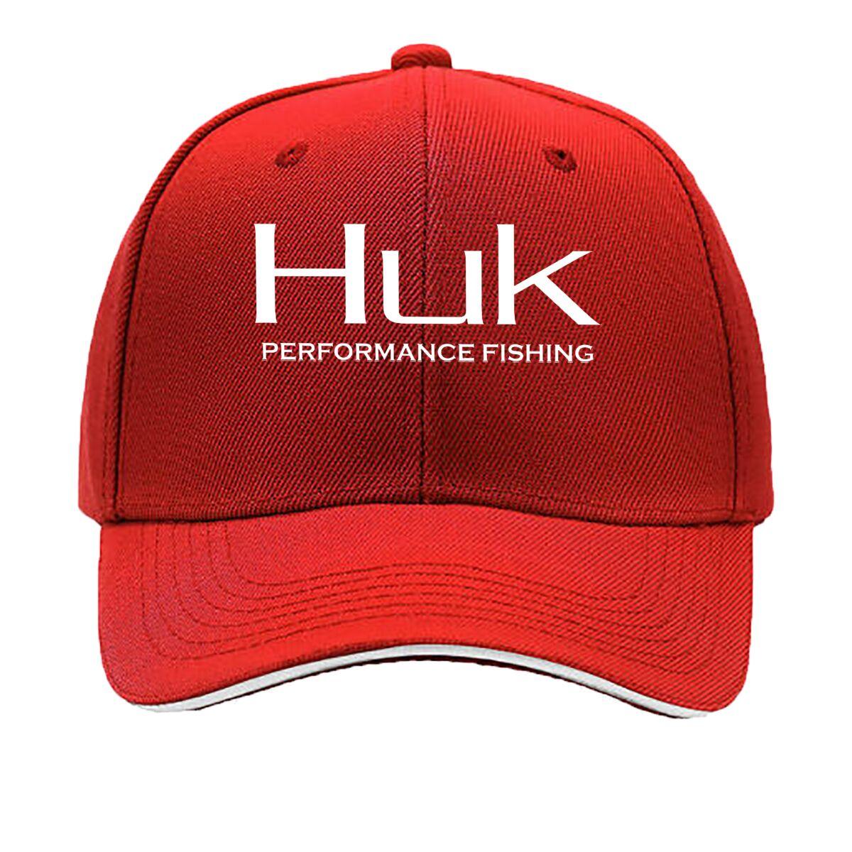 Huk Fishing Bold Symbol Sport Art Print Sandwich Baseball Cap One Size