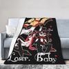 Hazbins Hotels Angel Dust X Husk Loser Blankets Flannel Winter Multi-function Warm Throw Blanket for Bedding Office Bedspreads