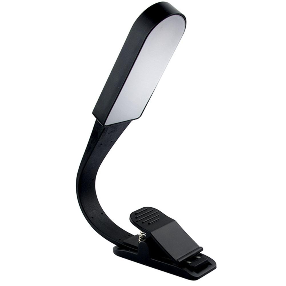 

Led Reading Light Usb Rechargeable Flexible Clip On Dimmable Dormitory Bedside Eye Protective Night Light black #1