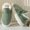 Sapatos de Algodão de Inverno Unisex para Interior: Sola Grossa, Forrado em Veludo, Ajuste Confortável para Pós-Parto