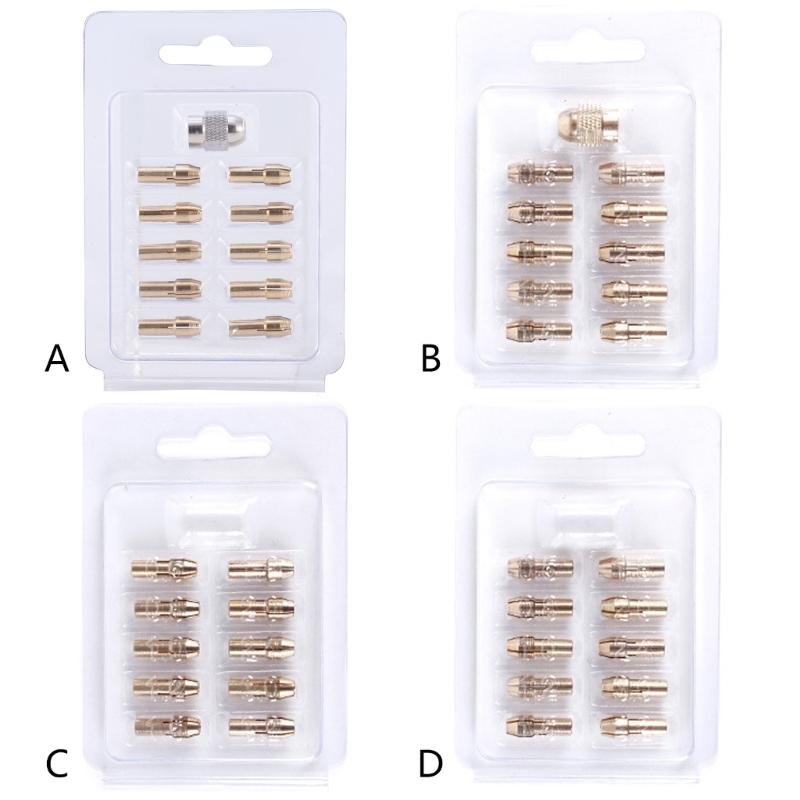 Brass Collets Chuck Strong Brass Collets Adapters Electric Grinding Chuck for Rotary Tool & Power Drills Under 4.8mm