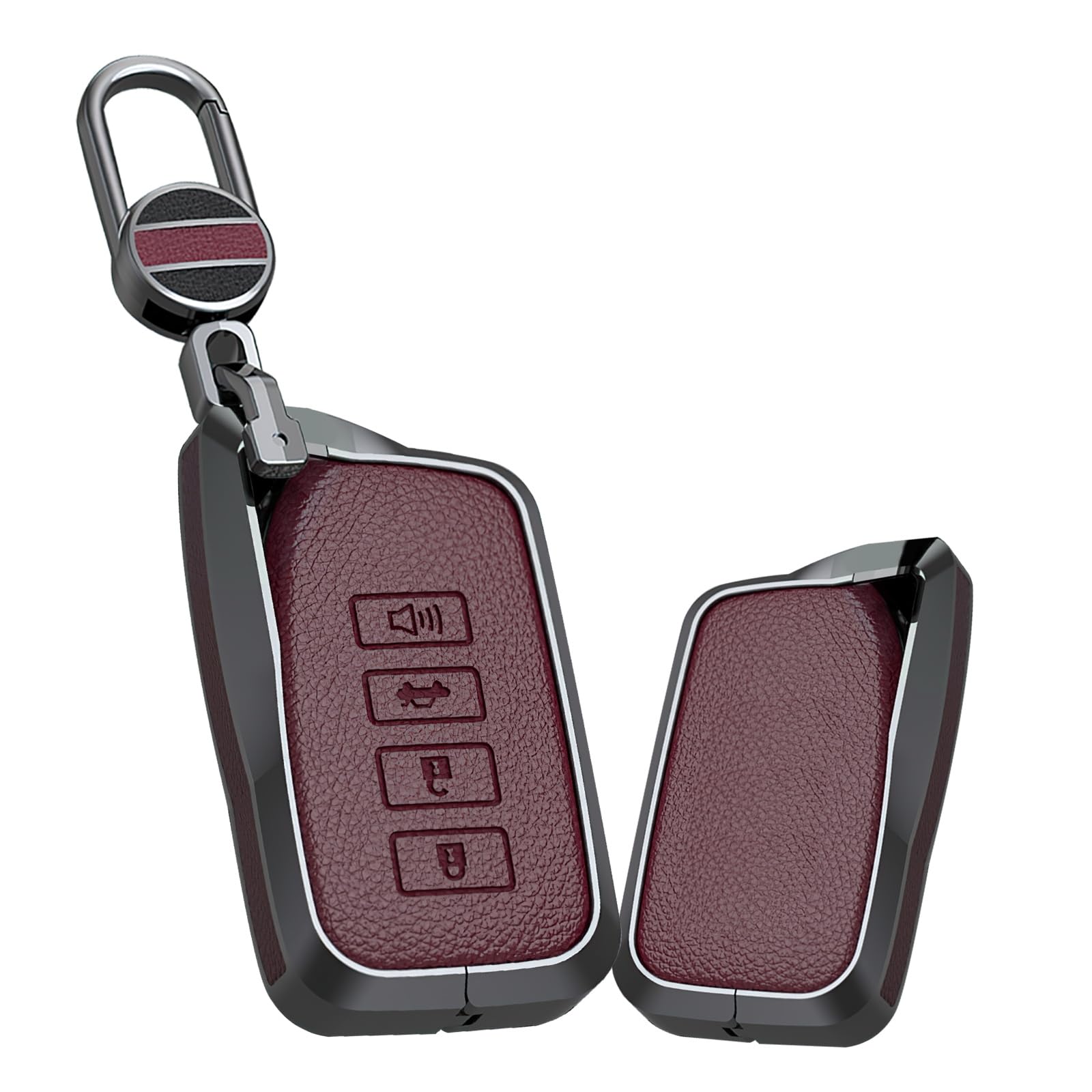 

[KUNIO] Lexus Exclusive Key Case, Smart Key Holder, Alloy, Genuine Leather, Screwless, Accessories, GS10 червоний