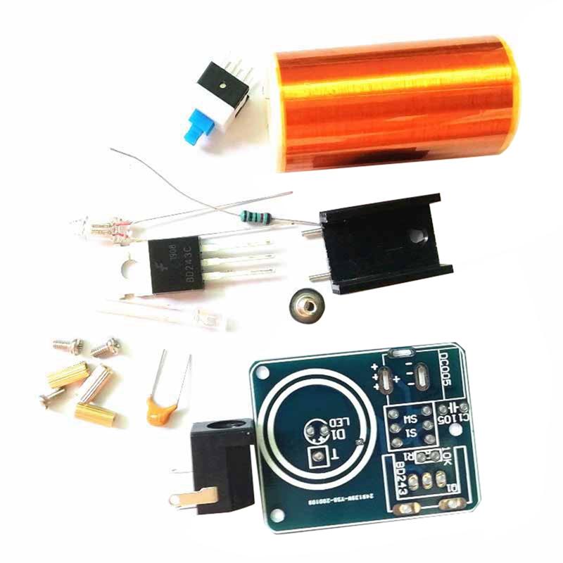 A20F-BD243 Mini For Tesla Coil Kit Empty Lights Technology DIY Electronics BD243C DIY Mini For Tesla Coil Module, DIY Kit Durabl