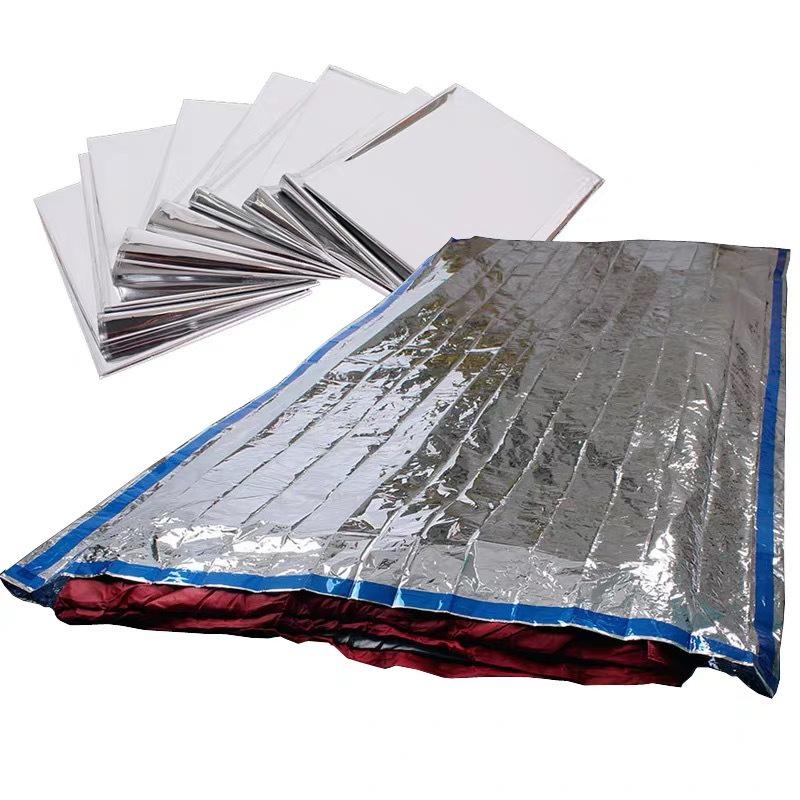 Silver PET Anti-Radiation Emergency Sleeping Bag for Warmth & Insulation
