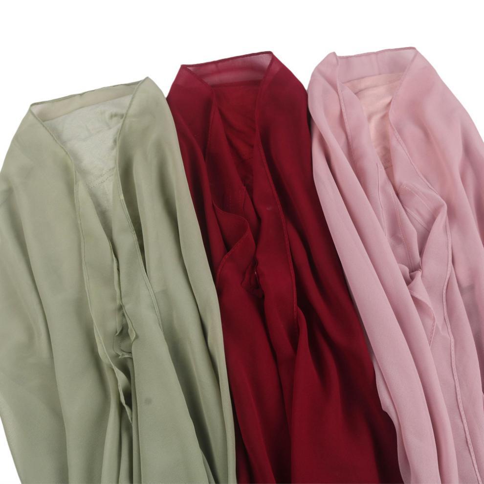 New Chiffon Lazy-Person Scarf with Magnetic Buckle - Anti-fall, Solid Color, Versatile, In Stock