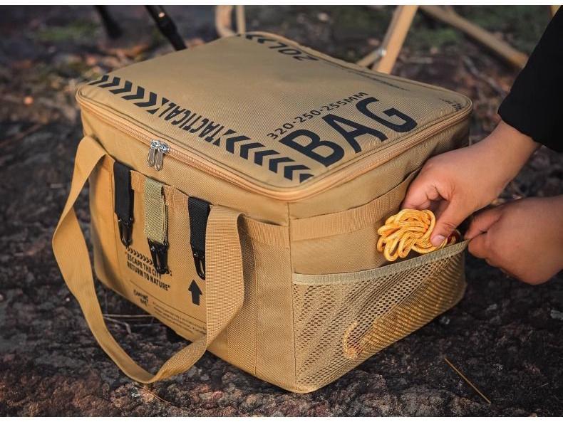 Large Capacity Multifunctional Outdoor Storage Bag: Tactical, Folding Box for Camping Gear, Car Equipment & Mess Kit