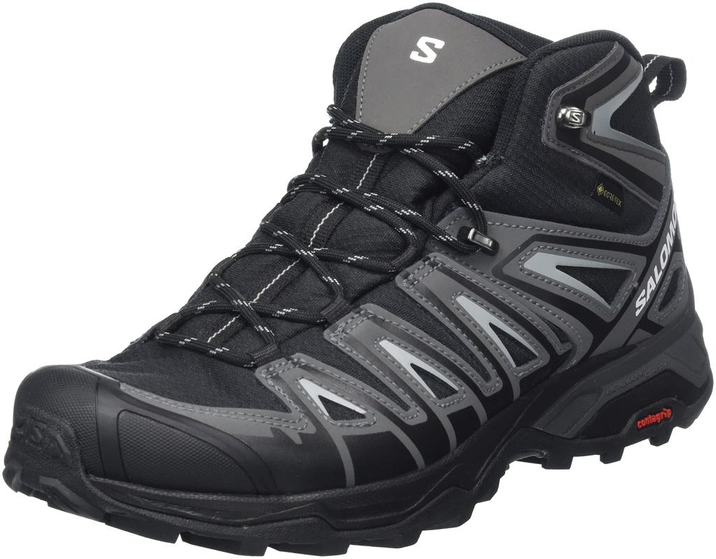 SALOMON X ULTRA PIONEER MID Size Cm GORE-TEX Men's Hiking/Trekking Shoes, Black/Magnet/Monument, 27.0
