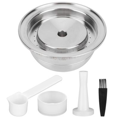 Conjunto Cápsula de Café Aço Inoxidável 304 Reutilizável Recarregável Filtro para Nespresso Vertuo Plus